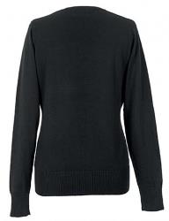 R-710F-0 - LADIES' V-NECK KNITTED PULLOVER